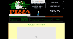 Desktop Screenshot of nickydspizza.net